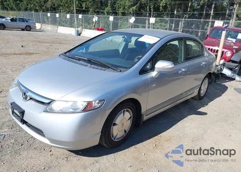 2007 Honda Civic Hybrid z USA, uszkodzony, nr VIN JHMFA36267S023023